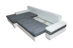Velour Sofa & Fløyel Sofa-Naoma 3-sits Hörnbäddsoffa Beige