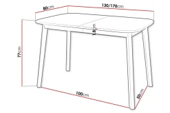 Narberth Spisebord 80 cm