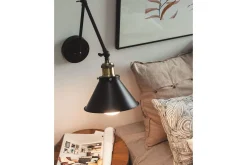 Nattbordslampe-Narve Vegglampe 2 stk E27 Svart