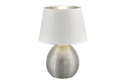 Trio Lighting Bordlampe|Soveromslampe-Nathia Bordlampe Sølv