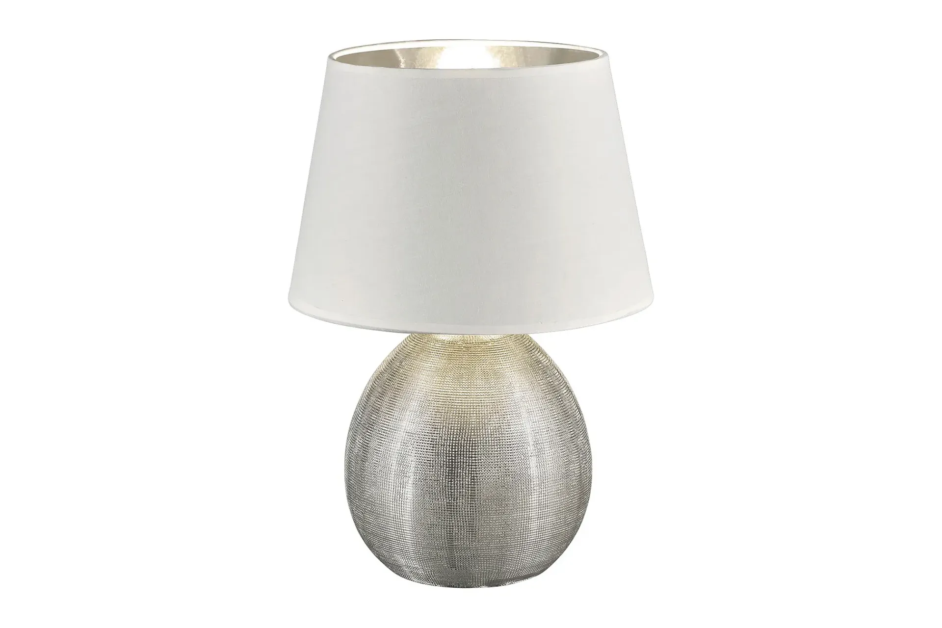 Trio Lighting Bordlampe|Soveromslampe-Nathia Bordlampe Sølv