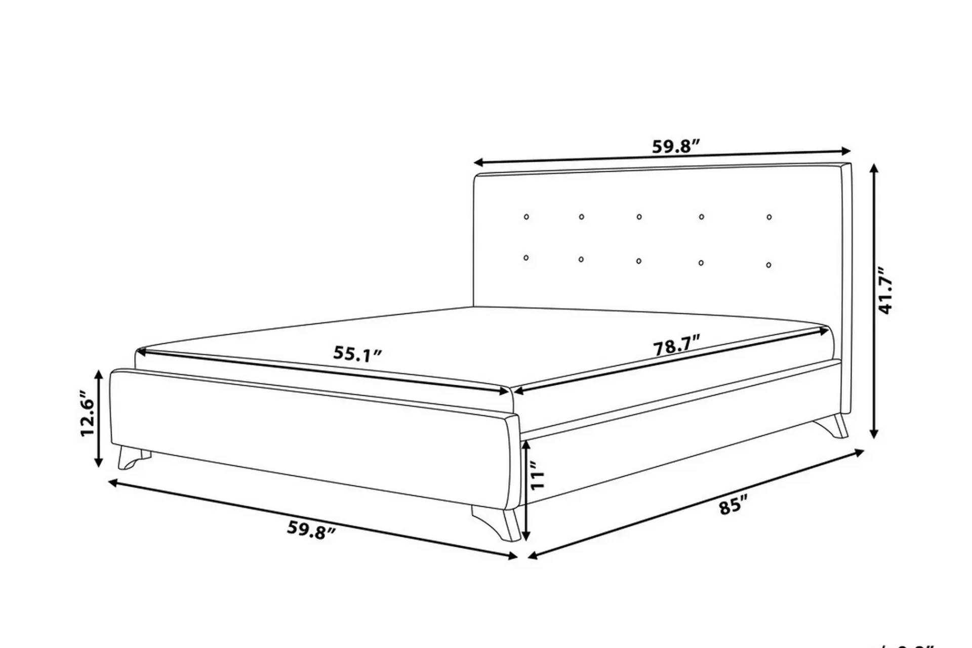 Bedly Sengeramme & Sengestamme-Nattaro Dobbeltseng 140x200 cm Beige