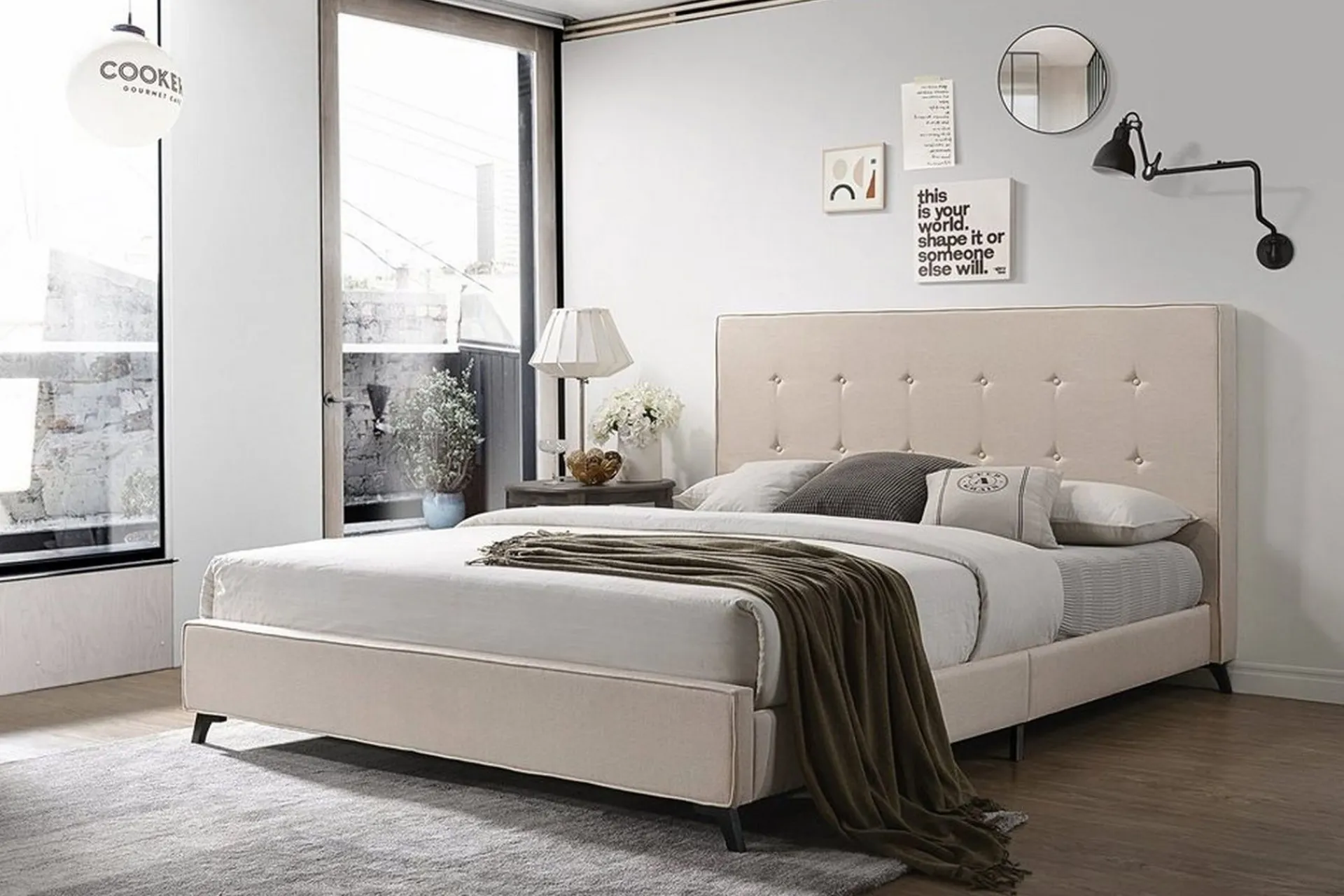 Bedly Sengeramme & Sengestamme-Nattaro Dobbeltseng 140x200 cm Beige