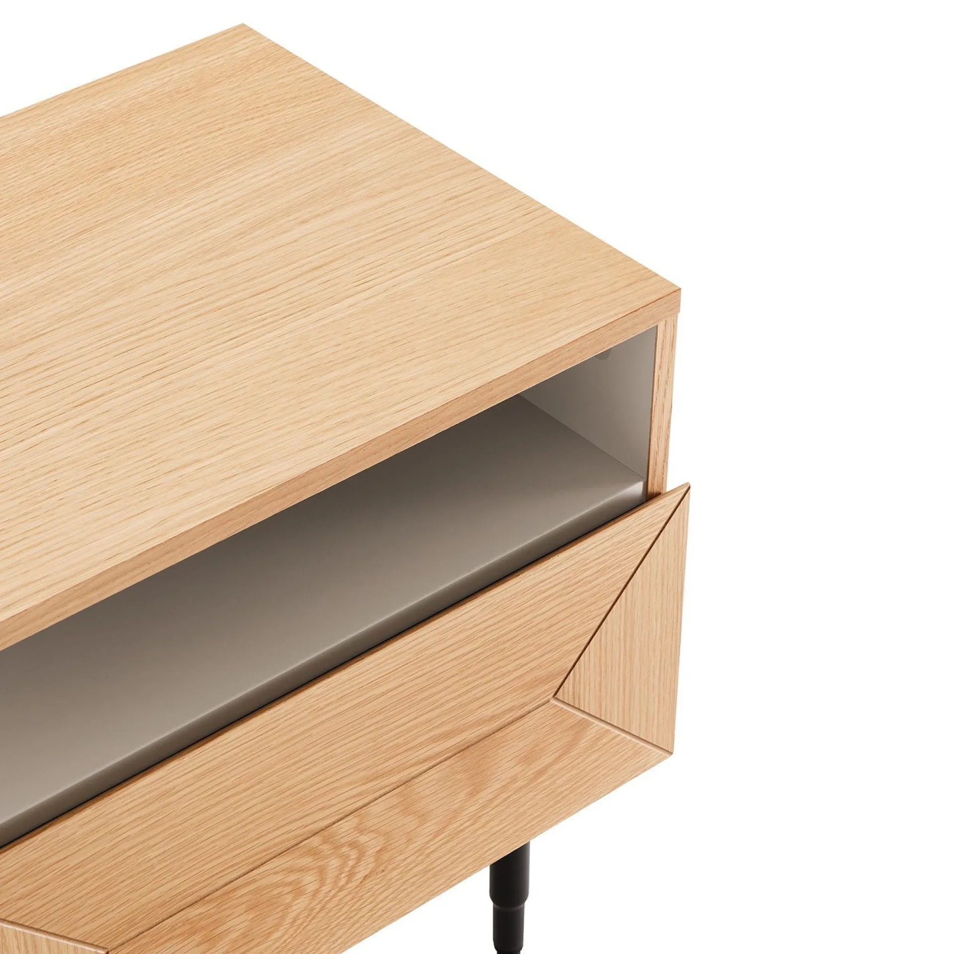 Oppbevaringsskap|Skap-Nattbord HOME4YOU Nate 50x40x50 cm eik beige