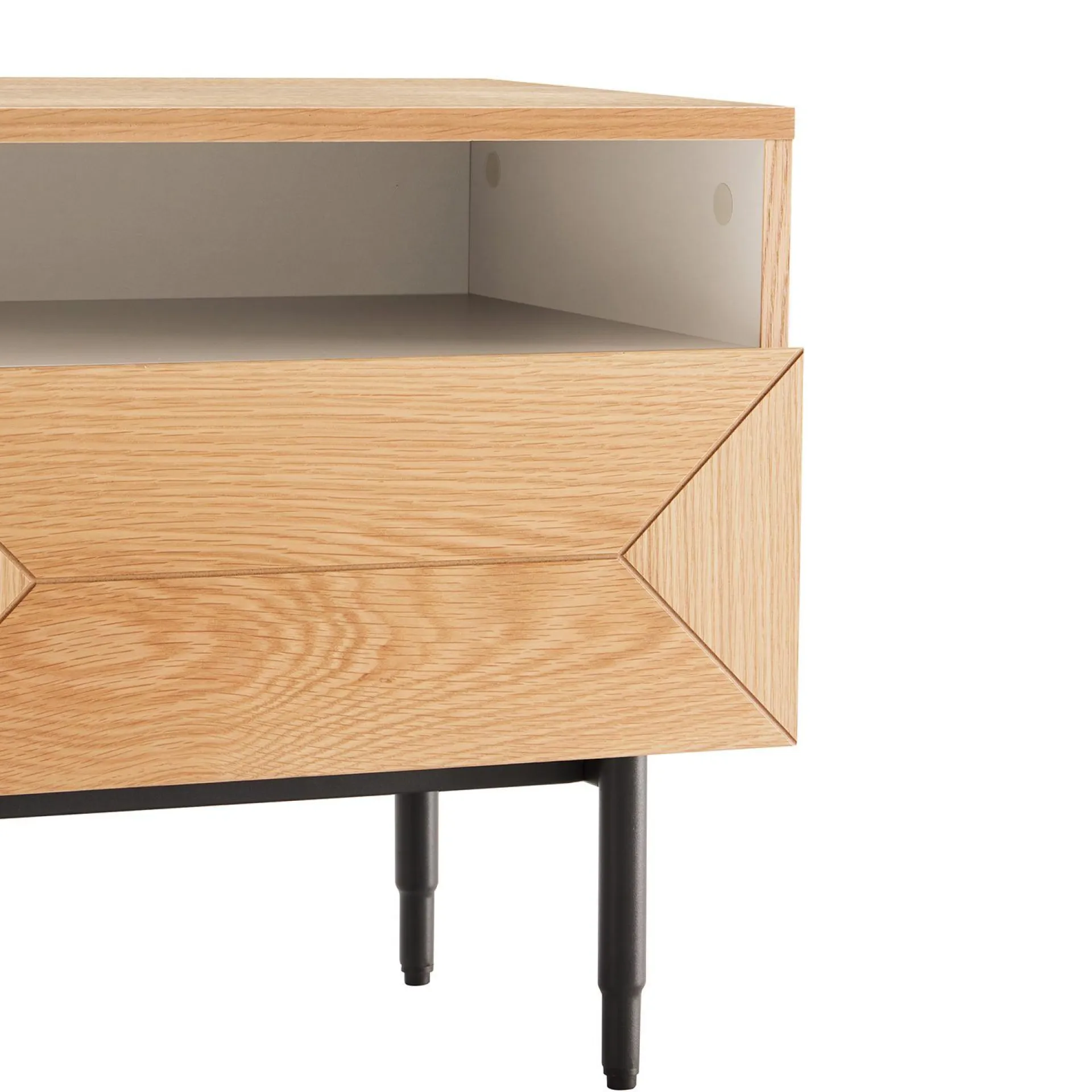 Oppbevaringsskap|Skap-Nattbord HOME4YOU Nate 50x40x50 cm eik beige
