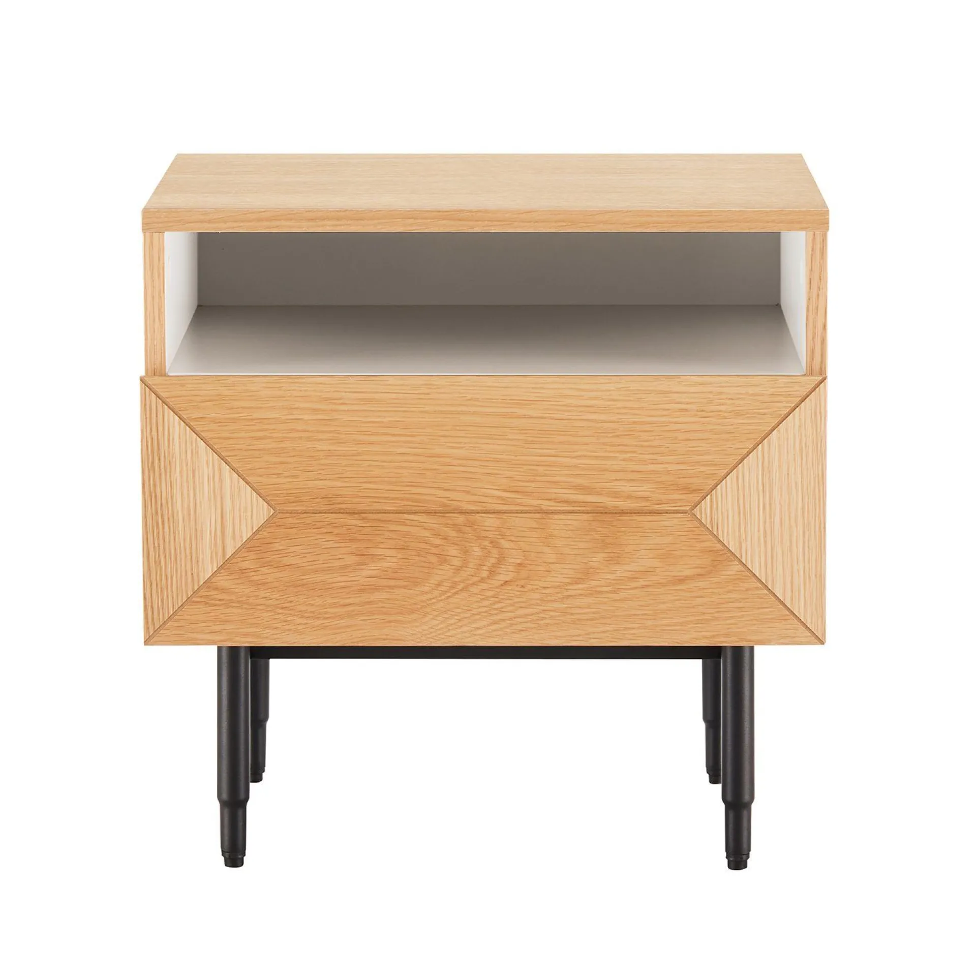 Oppbevaringsskap|Skap-Nattbord HOME4YOU Nate 50x40x50 cm eik beige