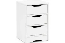 Wohnling Nattbord med 3 skuffer i et enkelt, moderne design for rammemadrass