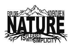 Skilt-Nature Veggdekor Svart