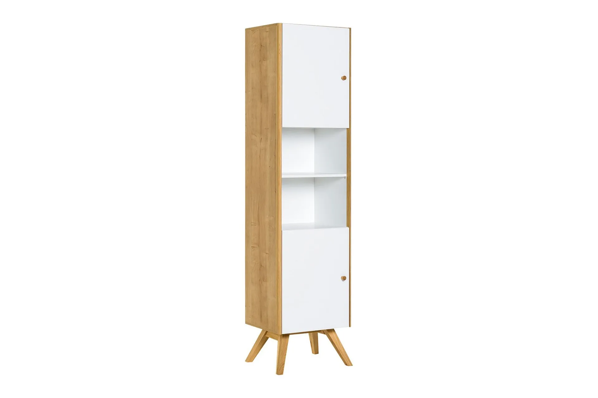 VOX Nature Vitrineskap Hvit/Natur