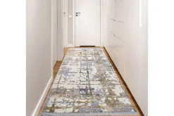 Moderne Tepper-Naveena Gangmatte 120x450 cm Rektangulær Beige,Krem,Grey