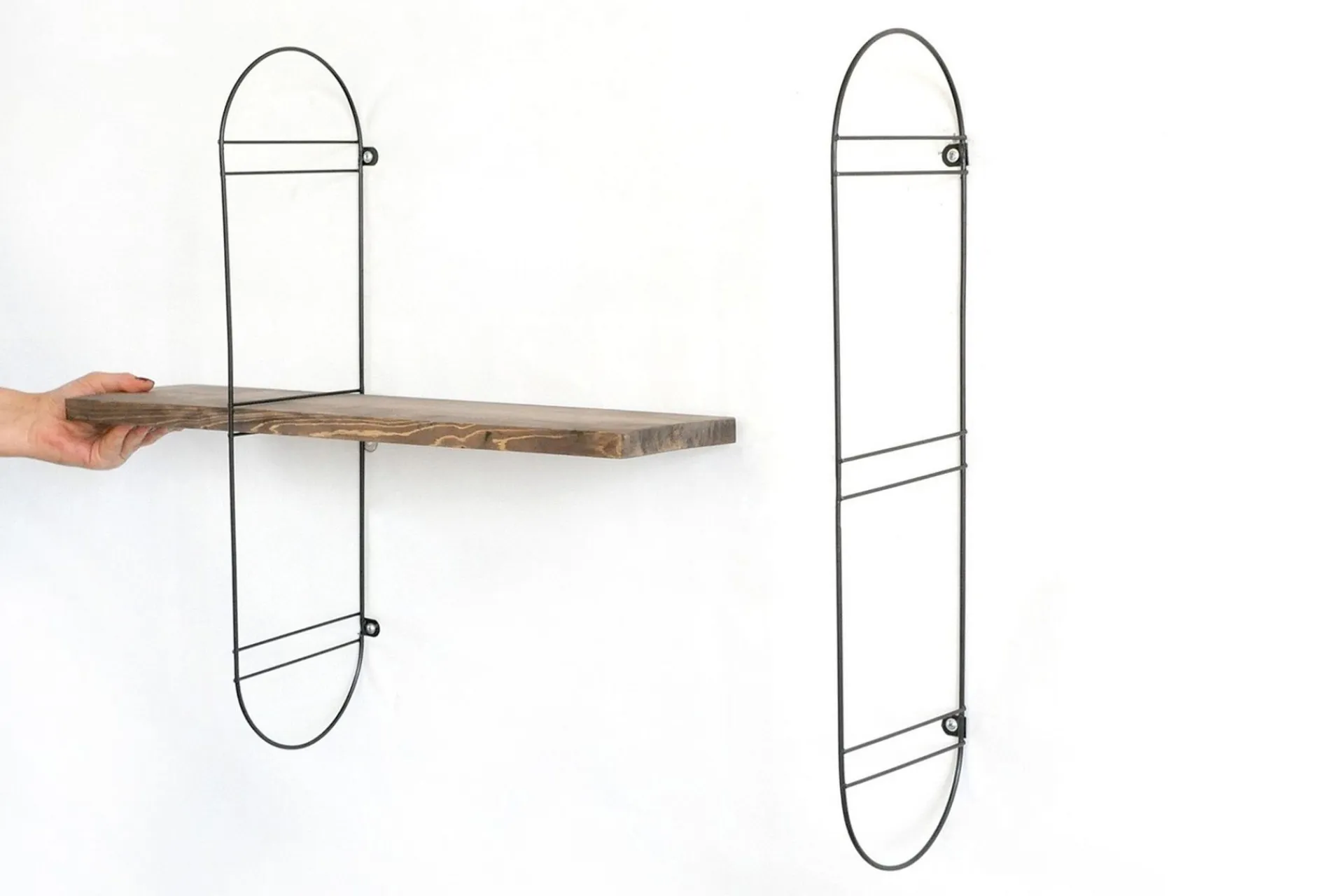 Vegghylle-Nealhouse Vegghylle 60 cm Valnöt,Svart