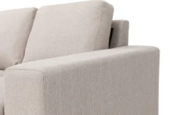 Scandinavian Choice Sofa Med Sjeselong-Nebraska Divansofa 4-seter Venstre Beige