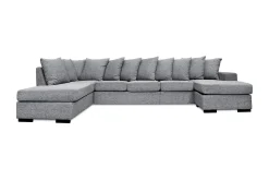 Scandinavian Choice U-Sofa-Nebraska U-sofa Large Venstre Konvoluttputer Lysegrå