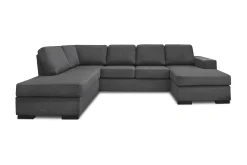 Scandinavian Choice U-Sofa-Nebraska U-sofa med Divan Høyre Mørkegrå