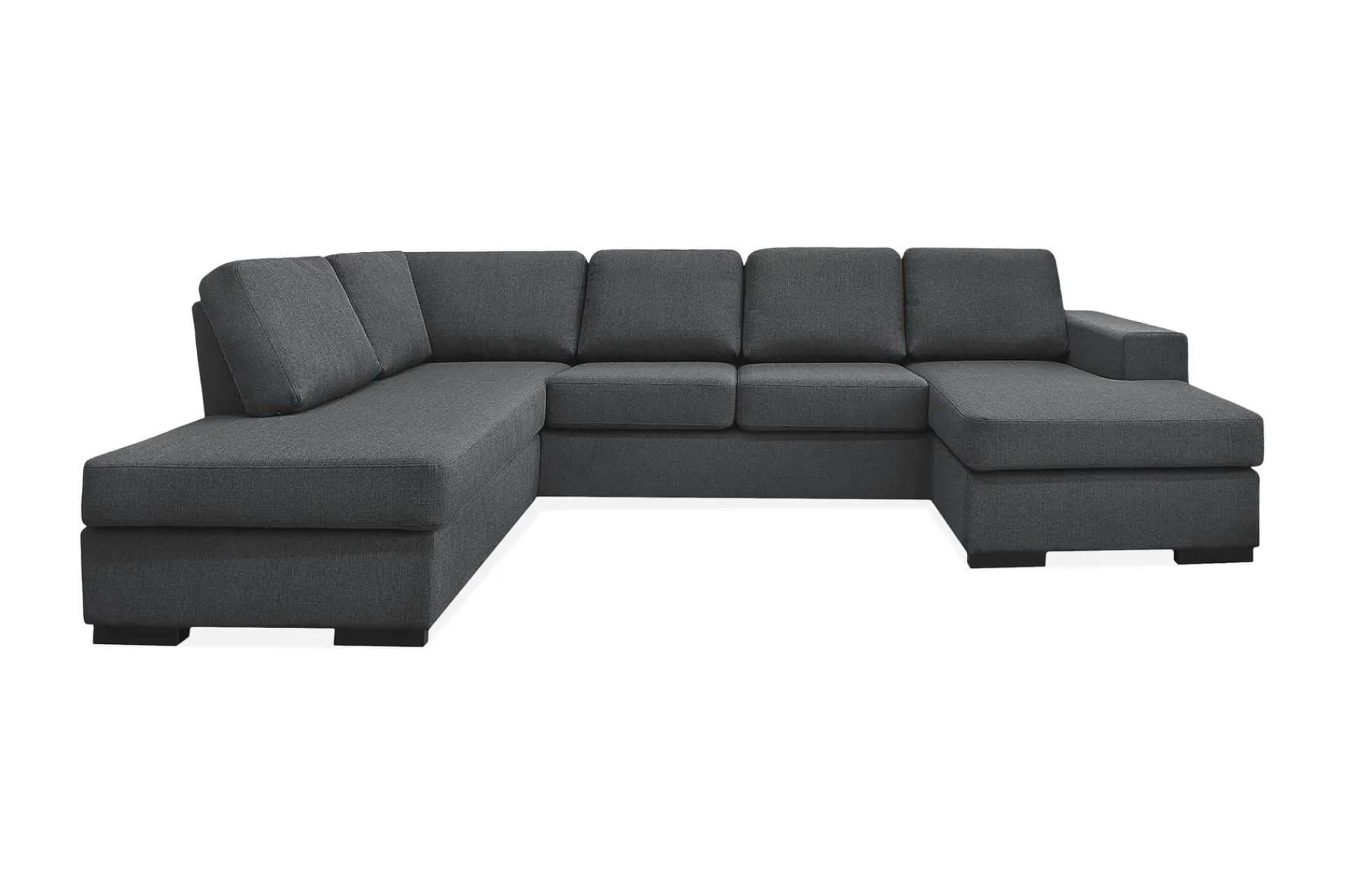 Scandinavian Choice U-Sofa-Nebraska U-sofa med Divan Høyre Mørkegrå