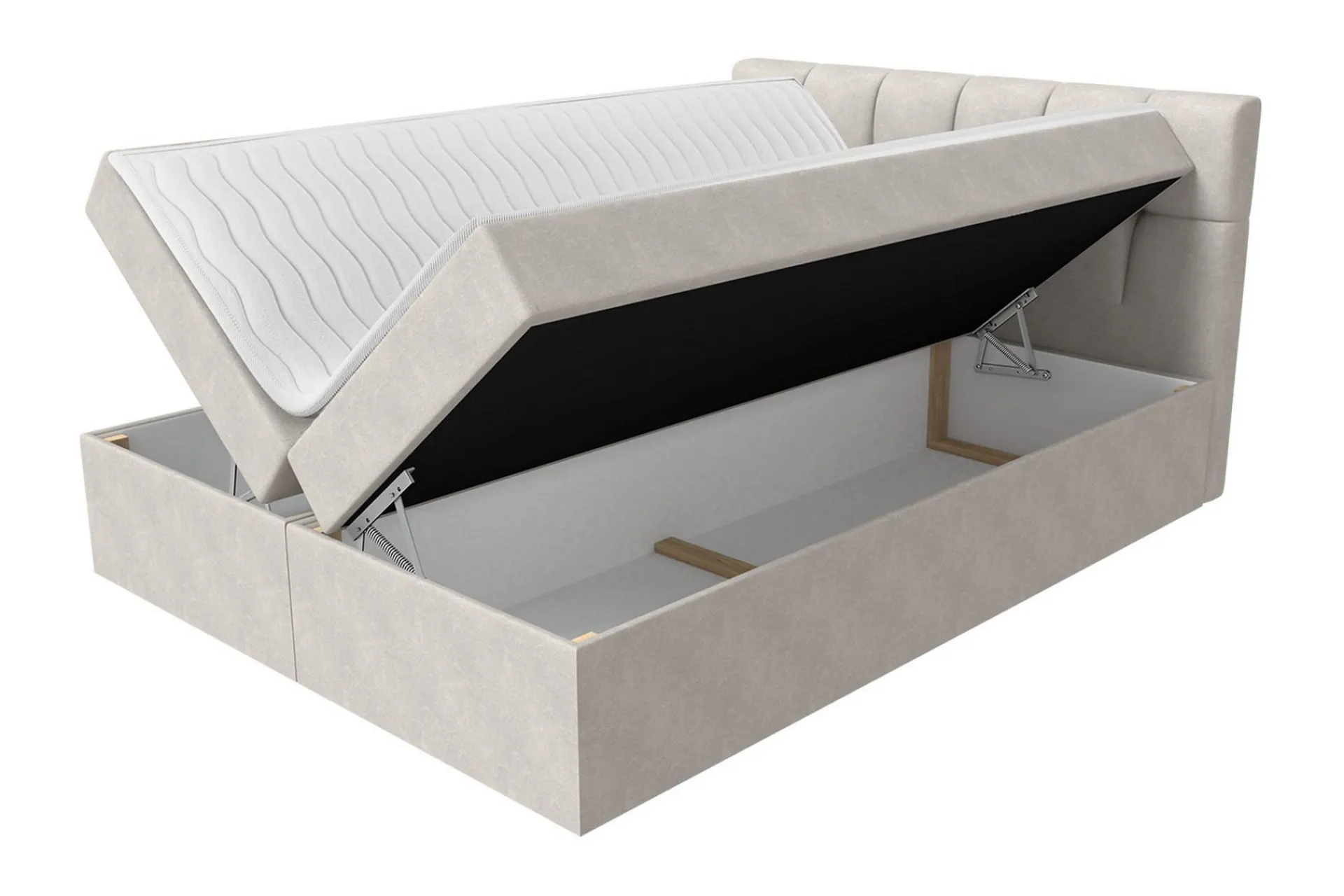 Kontinentalsenger|Seng Med Oppbevaring-Neitisuanto Sengpakke Kontinentalseng 140x200 cm Beige