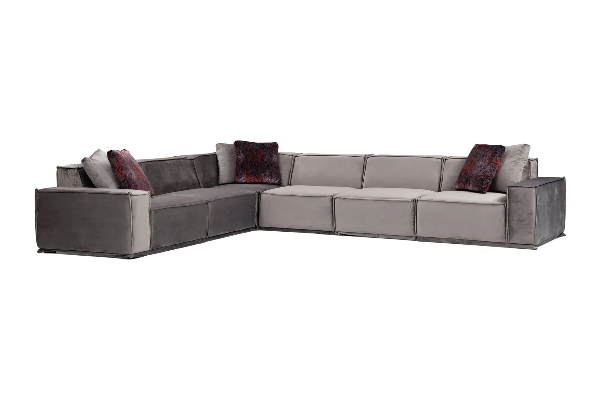 Hjørnesofa-Nightcap Sofa m. Divan 6-seters Grey