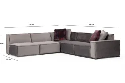 Nightcap Sofa m. Divan 6-seters