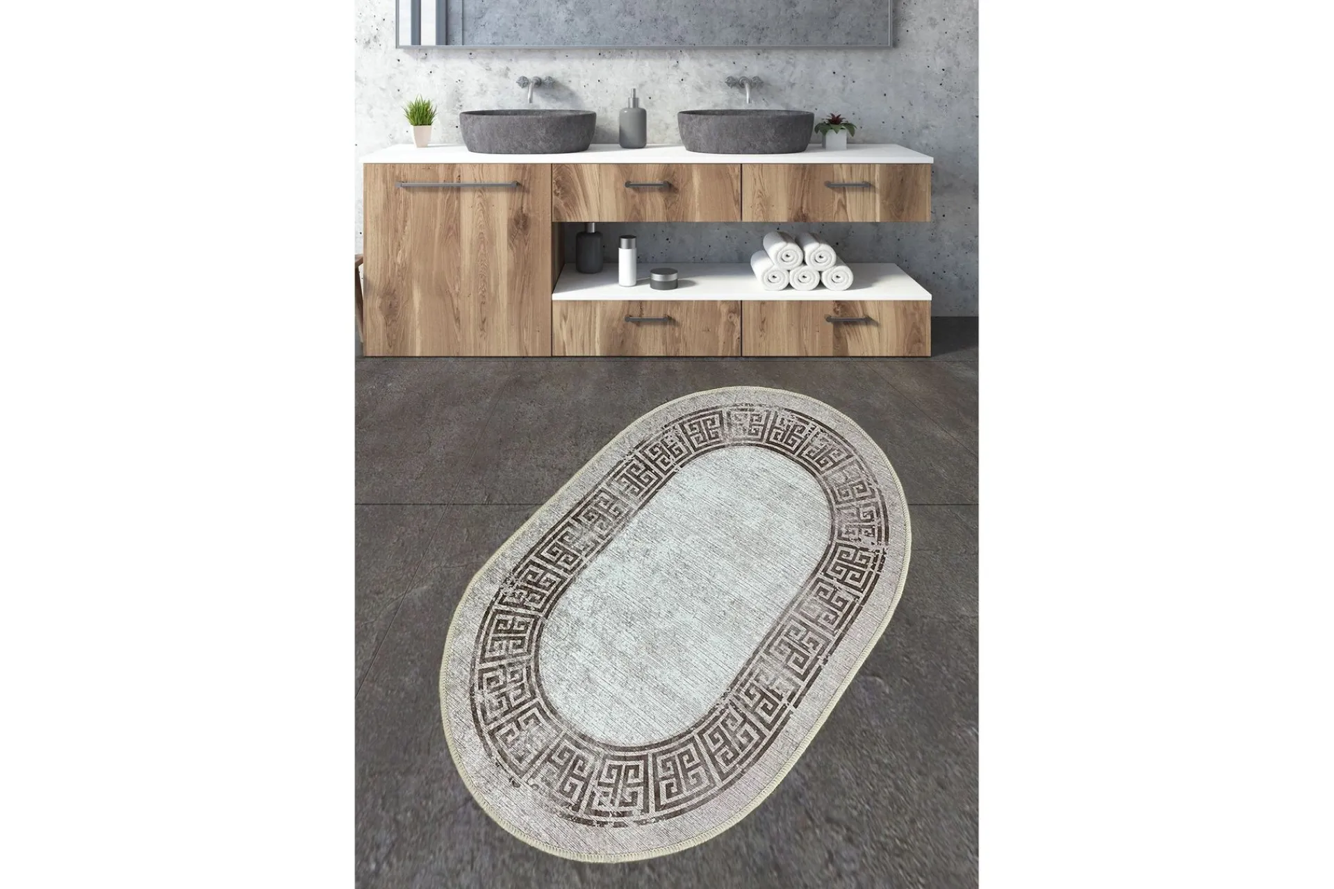 Nikku Baderomsmatte 70x120 cm Rektangulær