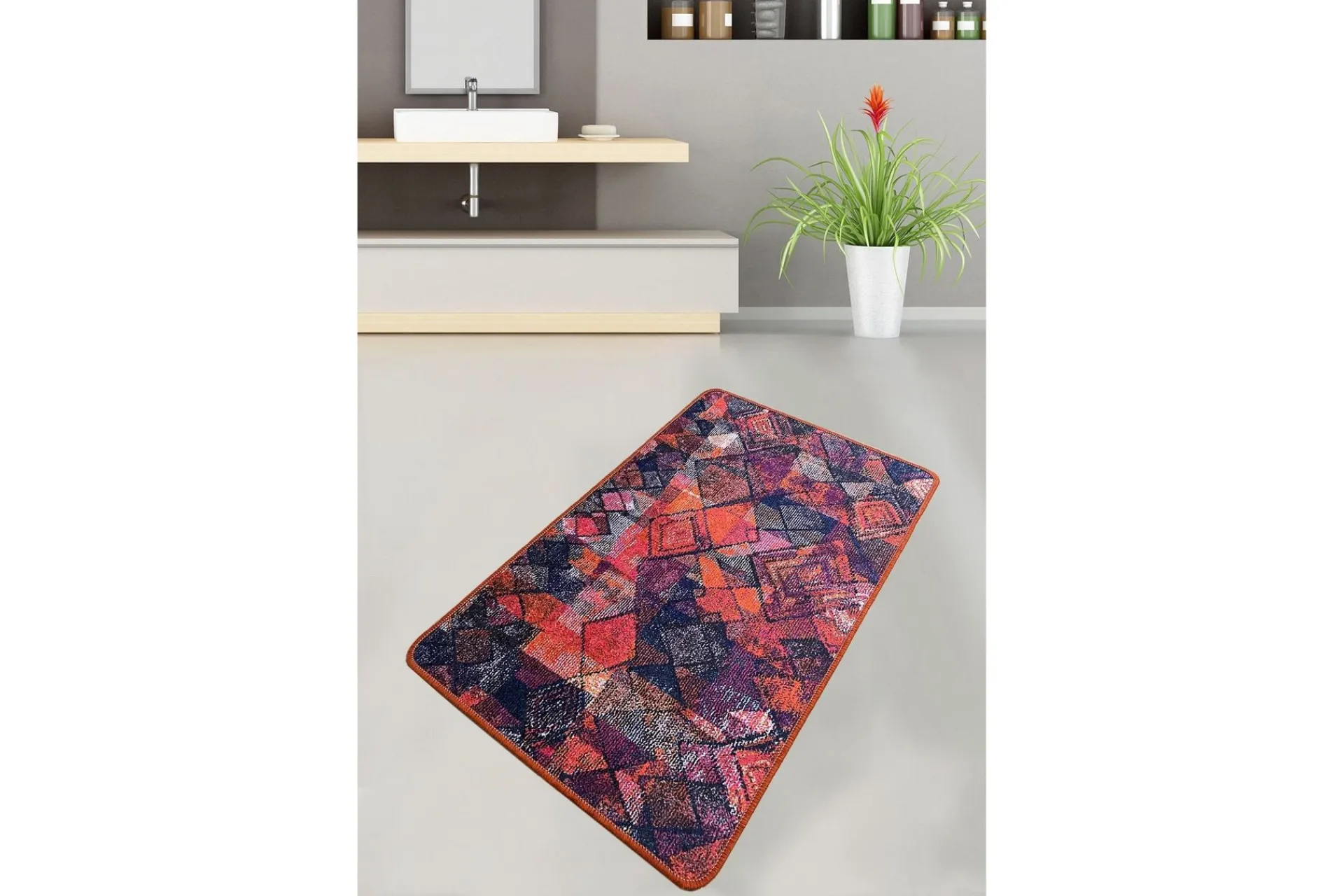 Nilam Baderomsmatte 70x120 cm Rektangulær