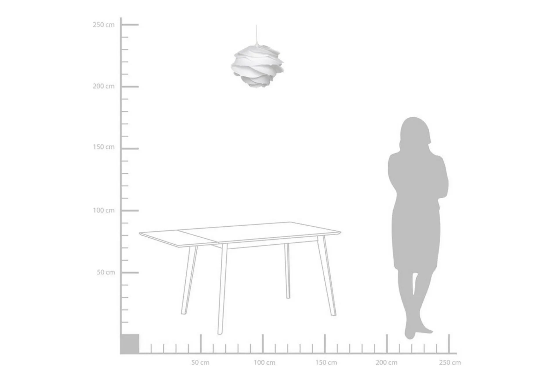 Kjøkkenlampe|Taklampe-Nile Taklampe 41 cm Hvit