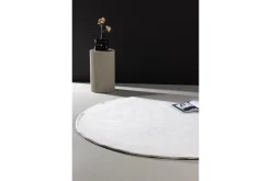 Venture Home Utendørstepper-Nixie Plastmatte 200 cm Rund Hvit
