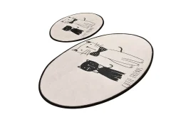 Baderomsmatte|Baderomsmatte-Niyanna Badematte 2-pk Flerfärgad