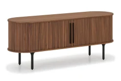 Bark Noira Oval TV-benk Valnøtt 150x45 cm Ribbet