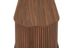 Bark Noira Oval TV-benk Valnøtt 150x45 cm Ribbet