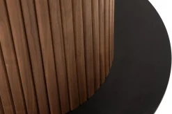 Bark Spisebord & Kjøkkenbord-Noira Rundt Lite Spisebord Valnøtt 120 cm Brun
