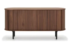 Bark Oppbevaringskiste|Sideboard & Skjenker-Noira Smalt Sideboard Ribbet Valnøtt 150x45 cm Brun