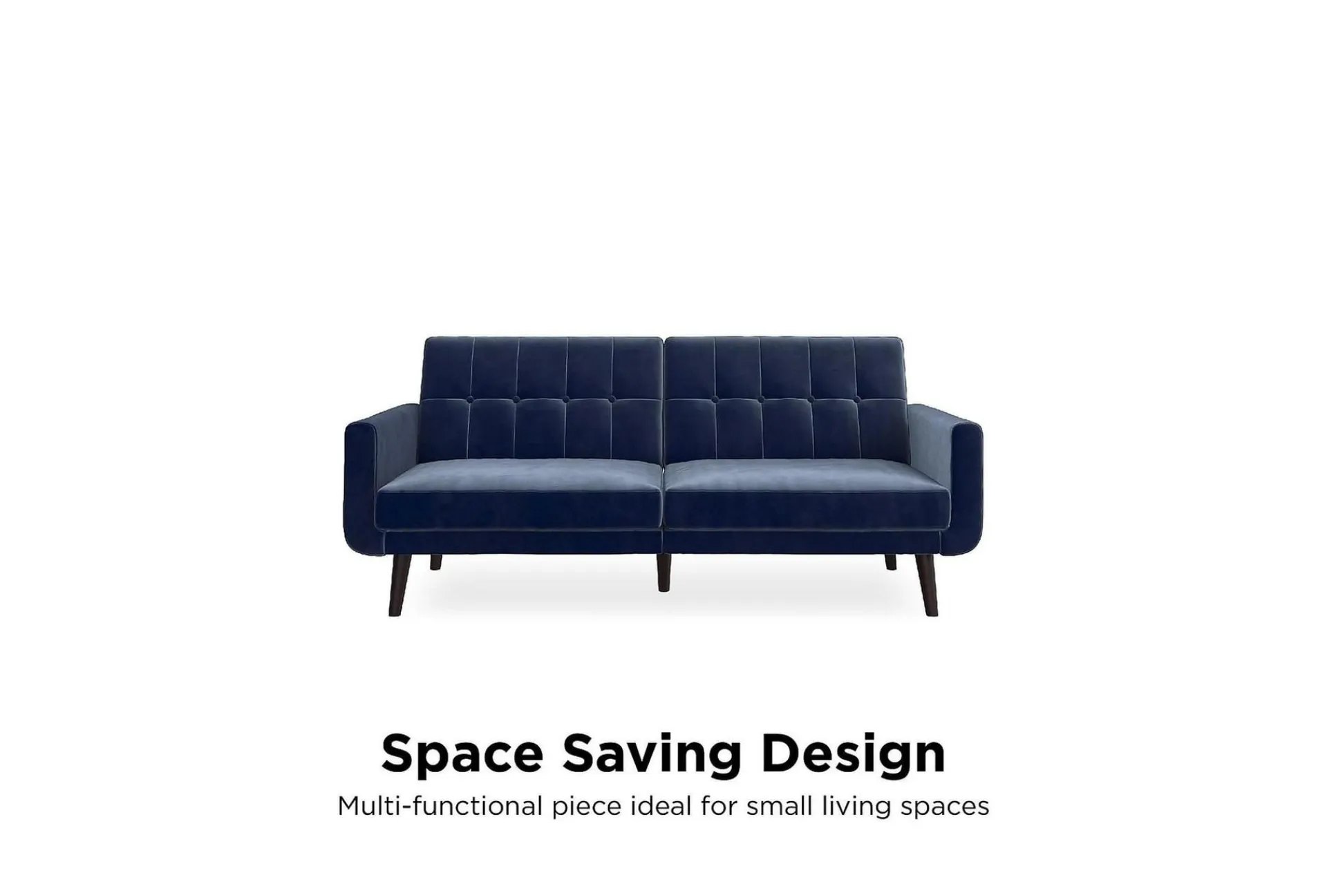 Dorel Home Nola 3-seters Sovesofa Fløyel/