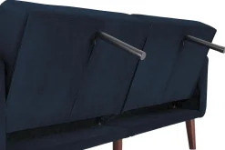 Dorel Home Nola 3-seters Sovesofa Fløyel/