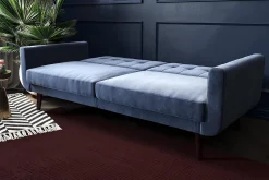 Dorel Home Nola 3-seters Sovesofa Fløyel/