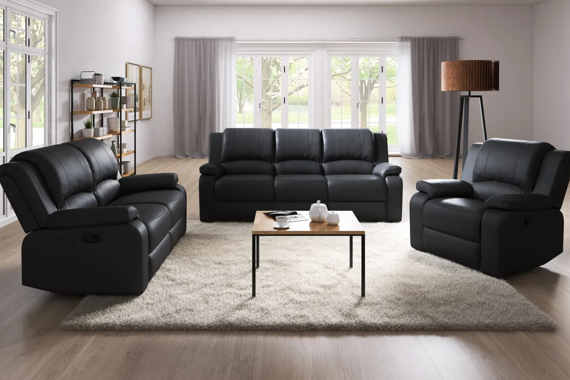Comfort Living Norbo Skjønn Recliner Lenestol Kinolenestol - Fällbar lenestol i kunstskinn - Hvilelenestol