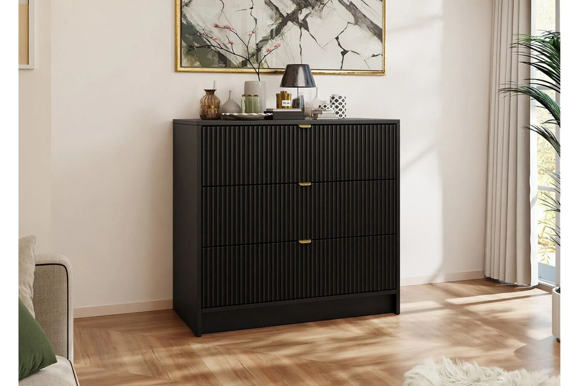 Oppbevaringsskap|Skap-Novaj Highboard Svart