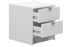 Gangbord|Avlastningsbord-Novaj Sengbord 35 cm Hvit
