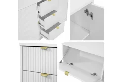 Gangbord|Avlastningsbord-Novaj Sengbord 35 cm Hvit