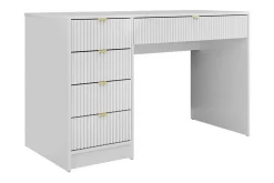 Sminkebord & Toalettbord-Novaj Sminkebord med oppbevaring 55 cm dyp 120 cm bred Hvit