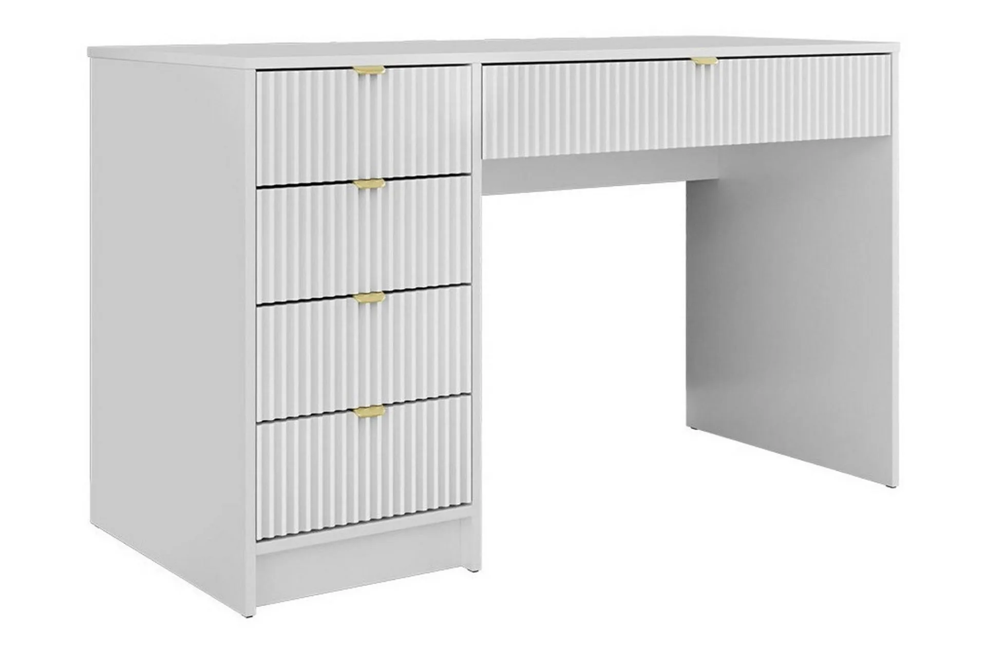 Sminkebord & Toalettbord-Novaj Sminkebord med oppbevaring 55 cm dyp 120 cm bred Hvit