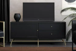 CosmoLiving Tv-Benk & Mediabenk-Nova TV-benk 150x50 cm Svart
