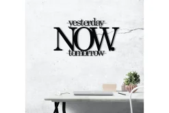 Skilt-Now Veggdekor Svart