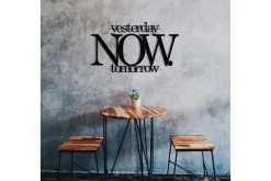 Skilt-Now Veggdekor Svart