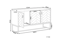 Oppbevaringsskap|Skap-Nueva Skap 112x39 cm Tre/Natur