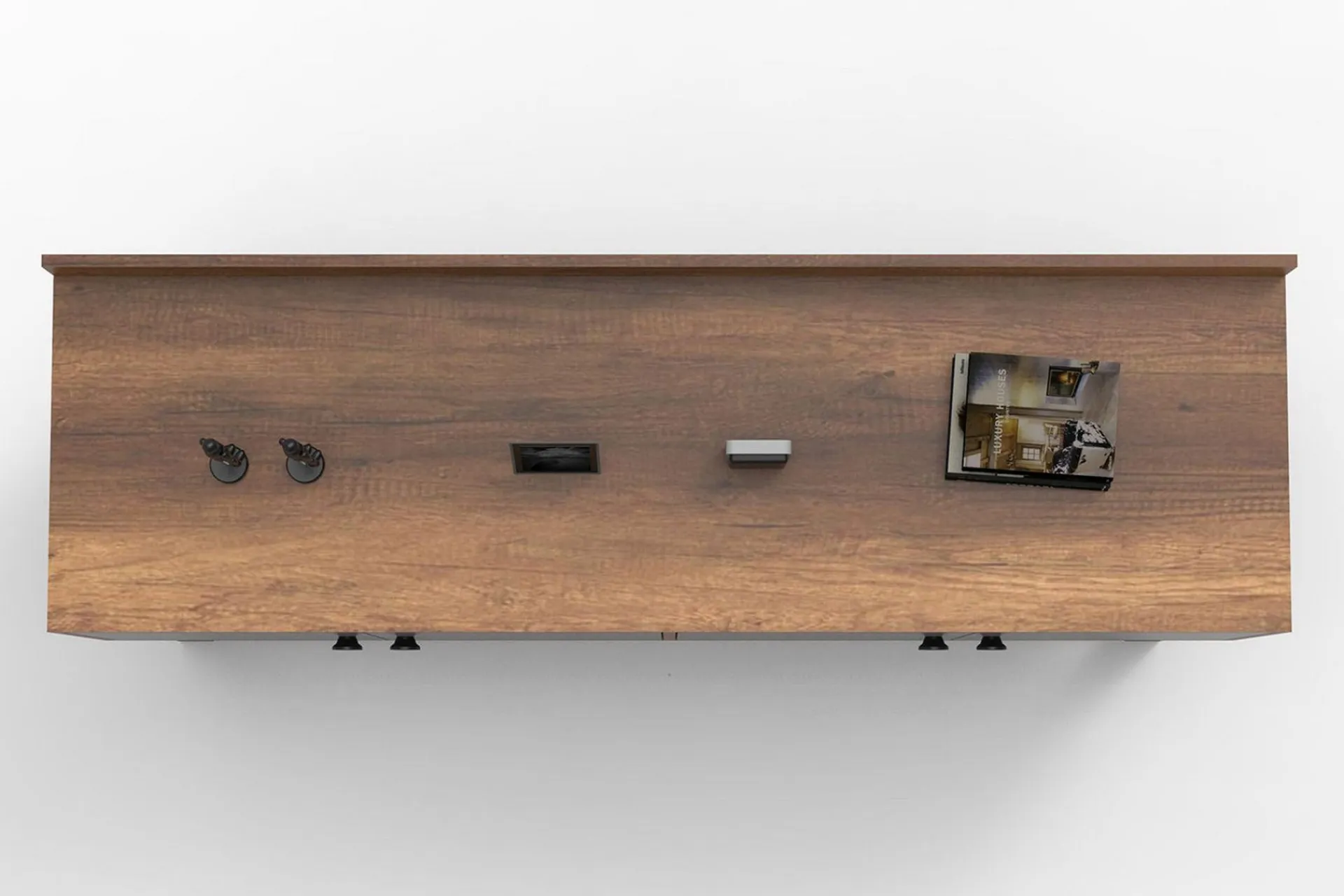 Gangbord|Avlastningsbord-Numandro Avlastningsbord 180 cm Teak,Antracit