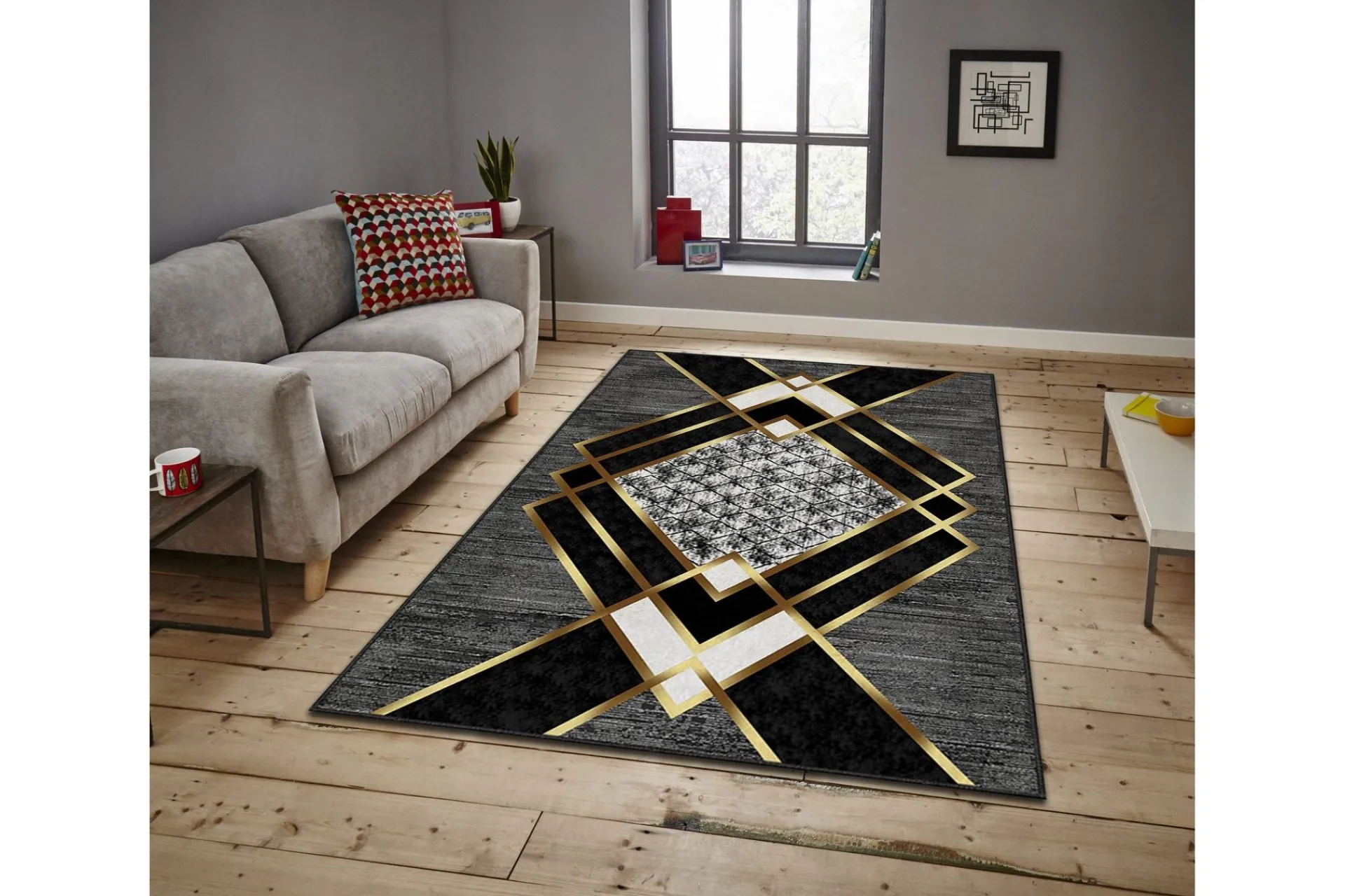 Moderne Tepper-Nunki Wiltonteppe 160x230 cm Rektangulær Flerfärgad
