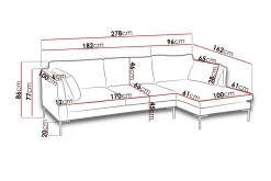 Ocean Hjørnesofa Høyre