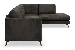 Scandinavian Choice Ocean Lyx 5-seters Høyrevendt L-formet Sjeselongsofa i Fløyel