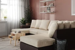 Scandinavian Choice Ocean 5-seters Høyrevendt U-formet Large Sofa med Divan og Sjeselong i Manchester
