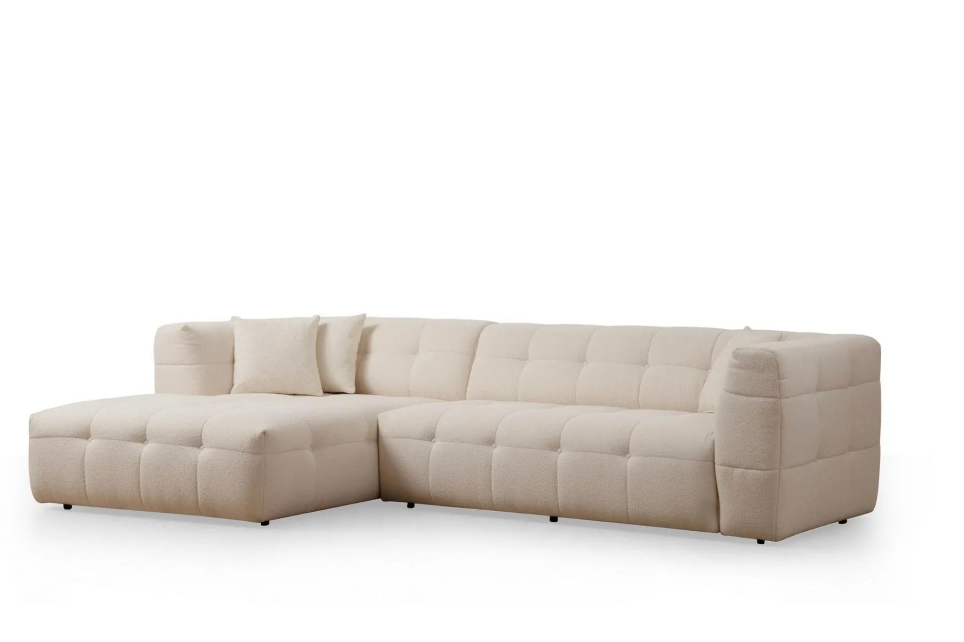 Sofa Med Sjeselong-Octavian Sofa med Sjeselong 5-seter Beige